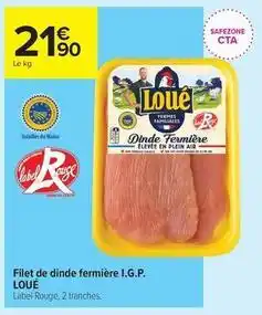 Carrefour Contact Loué - filet de dinde fermière i.g.p offre