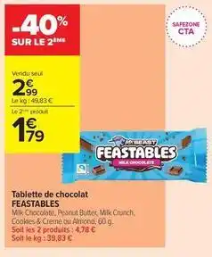 Carrefour Contact My - tablette de chocolat offre