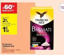 Carrefour Contact Taureau ailé - riz basmati offre