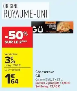 Carrefour Market Gü - cheesecake offre