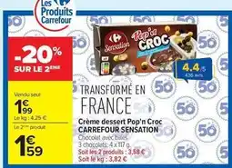 Carrefour Market Carrefour - crème dessert pop'n croc offre