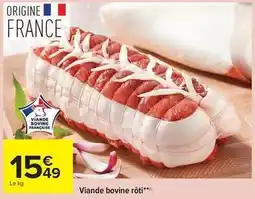 Carrefour Market Viande bovine rôti offre