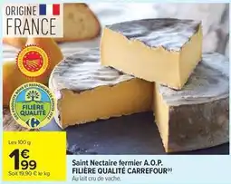 Carrefour Market Carrefour - saint nectaire fermier a.o.p. filière qualité offre