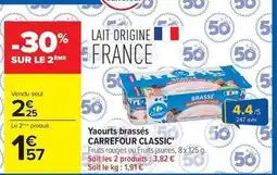 Carrefour Market Carrefour - yaourts brassés offre