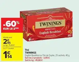 Carrefour Twinings - the offre