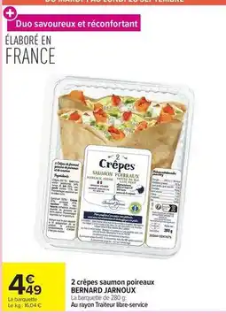 Carrefour Acer - 2 crêpes saumon poireaux offre