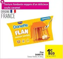 Carrefour Danette - flan offre