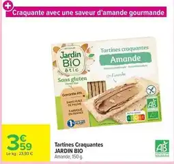 Carrefour Céréal bio - tartines craquantes offre