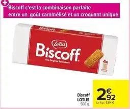 Carrefour Lotus - biscoff offre