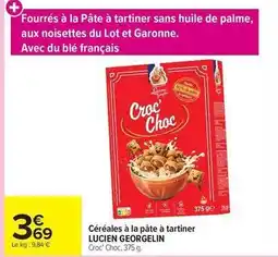 Carrefour Lucien georgelin - céréales à la pâte à tartiner offre