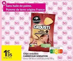 Carrefour Carrefour - chips ondulées offre