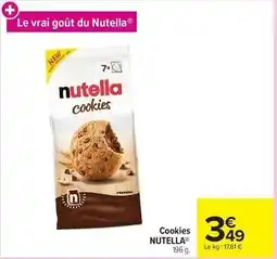 Carrefour Nutella - cookies offre
