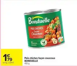Carrefour Bonduelle - pois chiches façon couscous offre