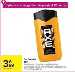Carrefour Axe - gel douche offre