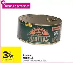 Carrefour Nautilus - saumon offre