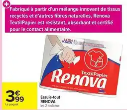 Carrefour Renova - essuie-tout offre