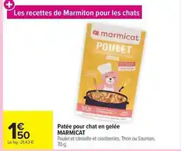 Carrefour Patee pour chat en gelée offre