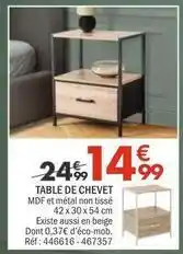 La Foir'Fouille Table de chevet offre
