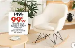 La Foir'Fouille Rocking chair bouclette olmeto offre