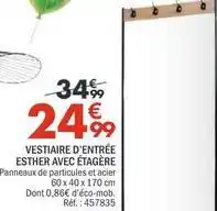 La Foir'Fouille Vestiaire d'entrée esther avec étagère offre