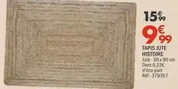 La Foir'Fouille Tapis jute histoire offre