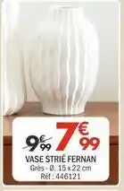 La Foir'Fouille Vase strié fernan offre