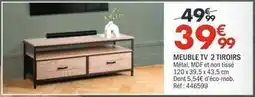 La Foir'Fouille Meuble tv 2 tiroirs offre