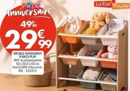 La Foir'Fouille Meuble rangement 9 bacs play offre