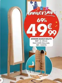 La Foir'Fouille Armoire bijoux soleya offre