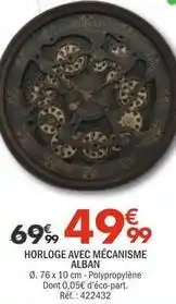 La Foir'Fouille Horloge avec mécanisme alban offre