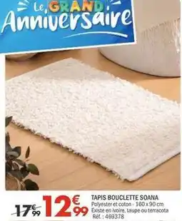 La Foir'Fouille Tapis bouclette soana offre