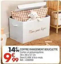 La Foir'Fouille Coffre rangement bouclette offre