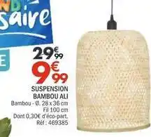 La Foir'Fouille Suspension bambou ali offre