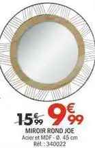 La Foir'Fouille Miroir rond joe offre