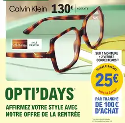E.Leclerc Optique Calvin Klein offre