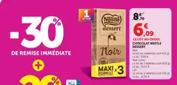 Hyper U Nestlé chocolat dessert offre