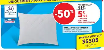 U Maison OREILLER "NUAGE"