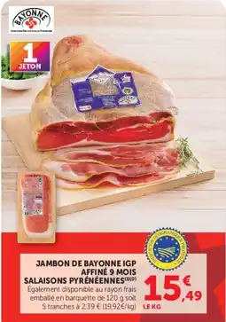 Hyper U JAMBON DE BAYONNE IGP offre