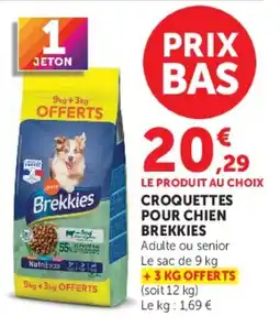 Hyper U Brekkies Croquettes pour chien offre