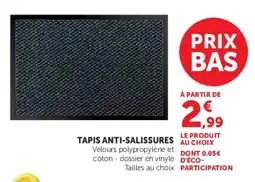 Hyper U TAPIS ANTI-SALISSURES offre
