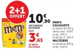 Hyper U M&M'S CACAHUETE offre