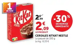 Hyper U KitKat Cereales offre