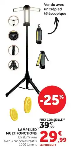 Hyper U LAMPE LED MULTIFONCTIONS offre