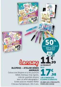 Hyper U BLOPENS - ATELIER BÉBÉS ANIMAUX offre