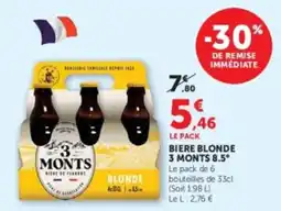 U Express 3 MONTS BIÈRE BLONDE offre