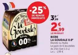 U Express La Goudale Bière blonde offre
