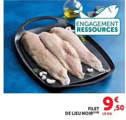 Hyper U FILET DE LIEU NOIR offre