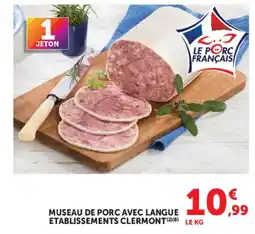 Hyper U Museau de porc avec langue offre