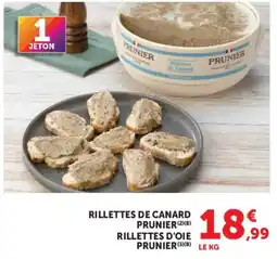 Hyper U PRUNIER Rillettes de Canard offre