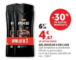 Hyper U AXE GEL DOUCHE offre